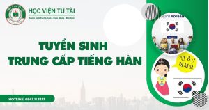 Tuyen sinh Trung cap Tieng Han Hoc online Bang cap toc 1