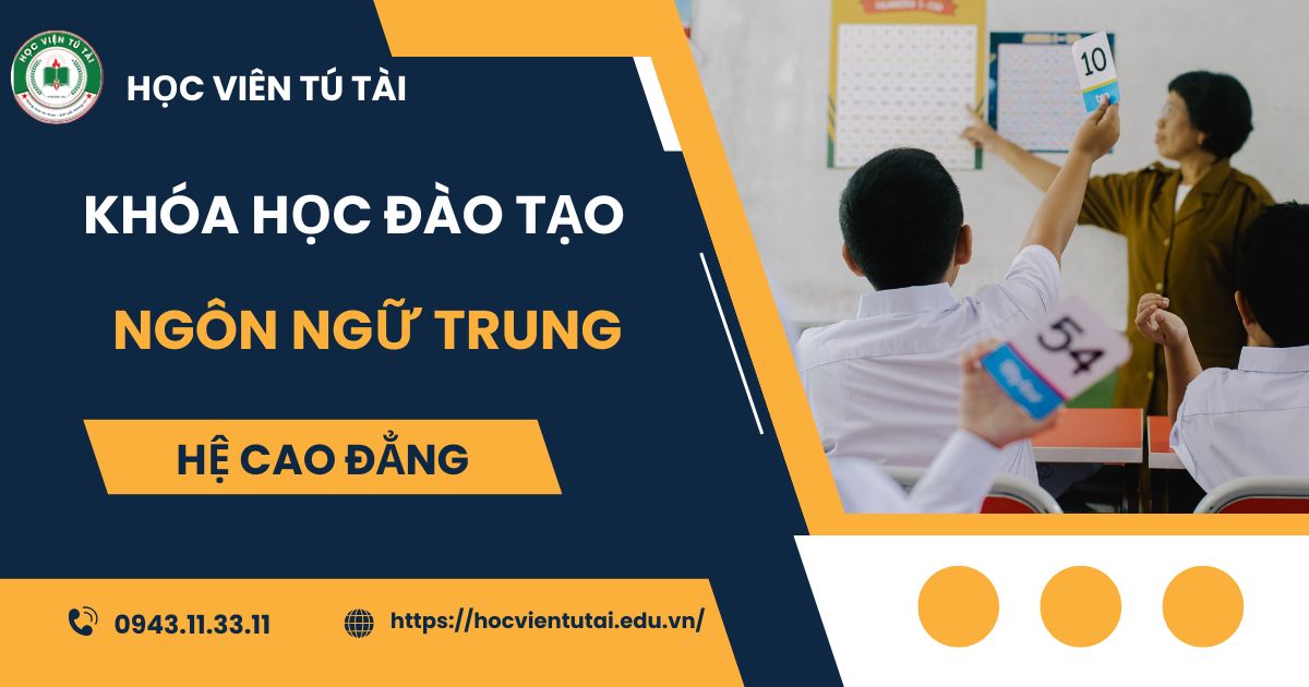 Đào tạo Cao đẳng Ngôn ngữ Trung