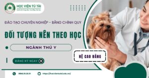 Đối tượng nên học Cao đẳng ngành Thú y