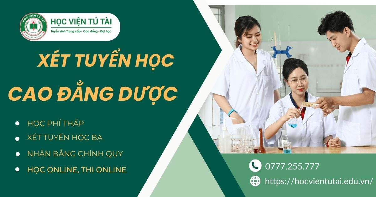Xét tuyển học Cao đẳng Dược mới nhất