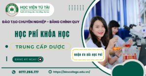 Học phí khóa học Trung cấp Dược