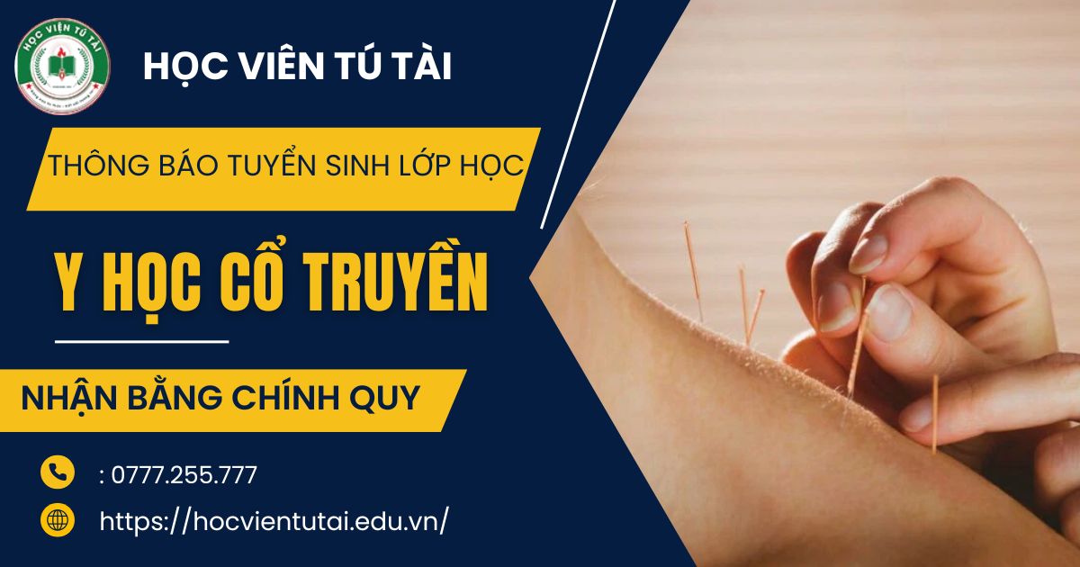 Thông báo xét tuyển lớp học Cao đẳng Y học cổ truyền