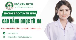 Thông báo tuyển sinh Cao đẳng Dược từ xa