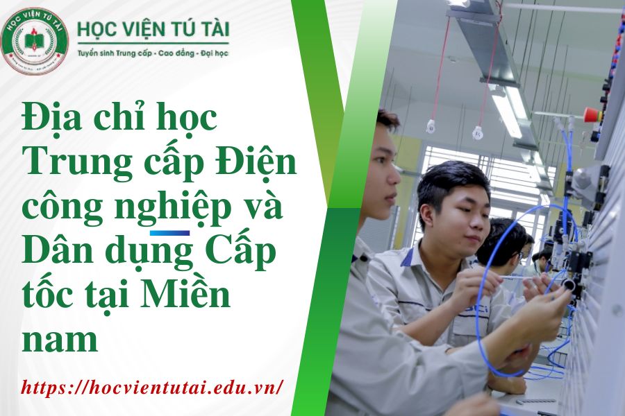 Địa chỉ học Trung cấp Điện công nghiệp và Dân dụng Cấp tốc tại Miền nam