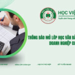 Thông báo mở lớp học văn bằng 2 ngành Quản trị doanh nghiệp cuối tuần