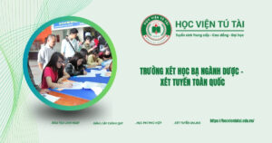 Trường Trung cấp xét học bạ ngành Dược - Xét tuyển toàn quốc