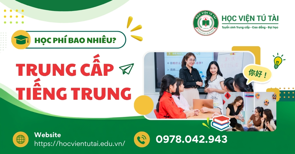 Học phí Trung cấp tiếng Trung bao nhiêu