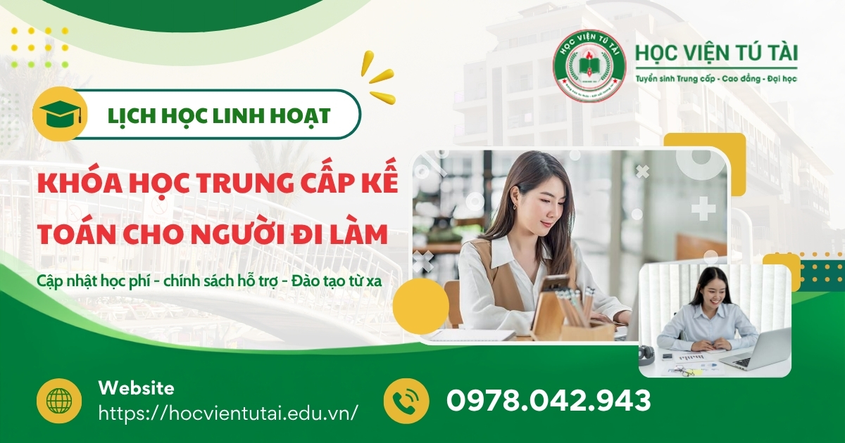 Khóa học Trung cấp Kế toán cho người đi làm